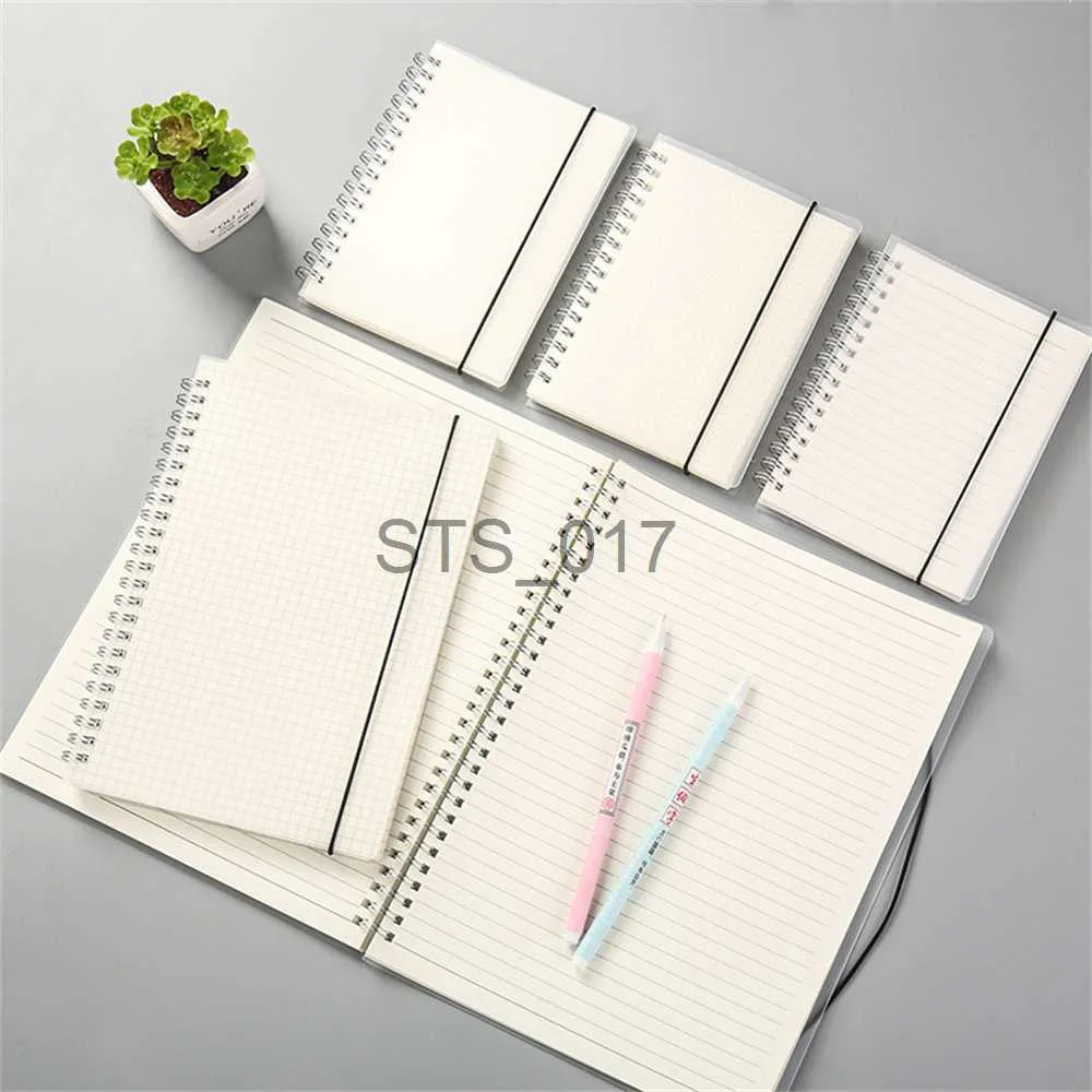 Notepads Notes New Creative Simple Scrub Notebook A6 Spiral Book Coil To Do List Lined Dot Blank Grid Paper Diary For School Stationery x0715