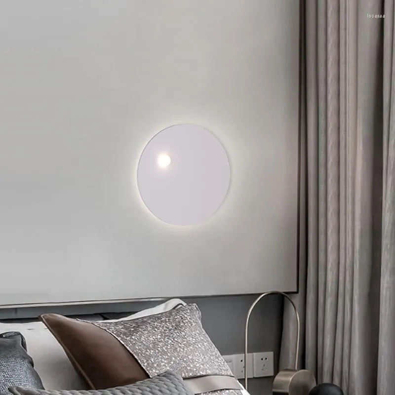 Lámpara de pared moderna dormitorio Blanco