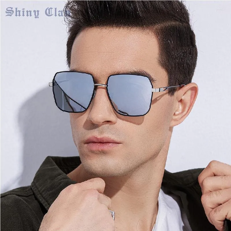 Solglasögon vintage för män polariserade pochromiska glasögon UV400 anti reflekterande ultraviolett bevis Körspegel UV -skydd