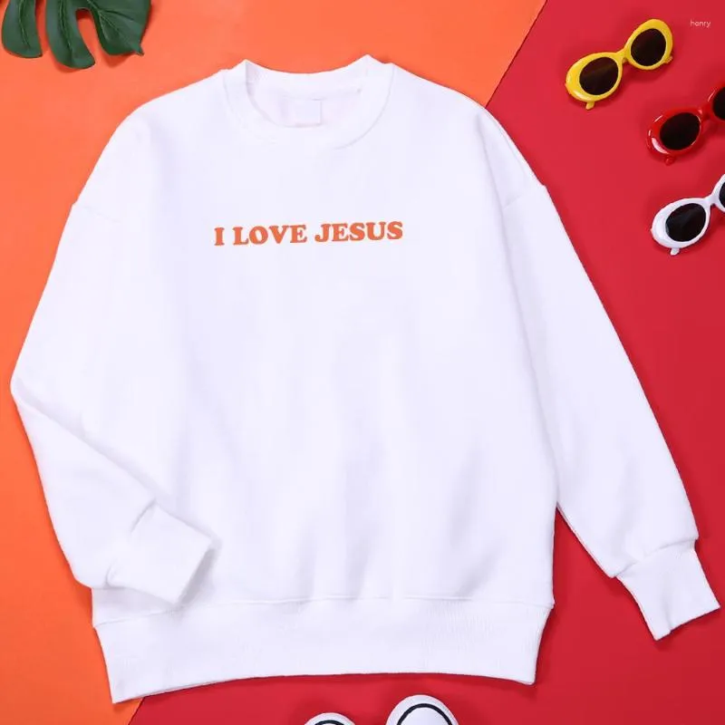 Herrtröjor jag älskar Jesus tryckt man kläder fleece enkelhet hoodie stor storlek bekväm streetwear grafik harajuku träning män