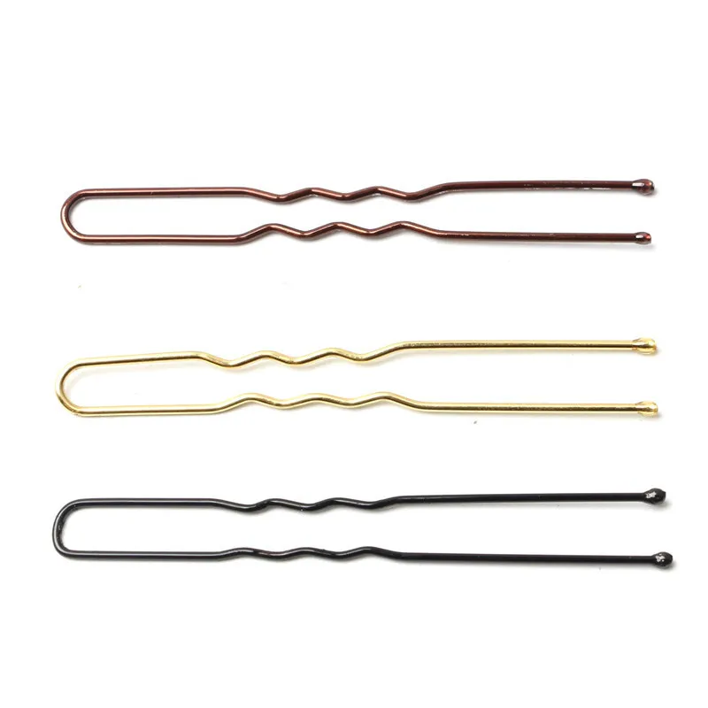 Unisex Metal Hair Accessories U-shaped Hair Clip Bun Head Pin Black Headwear Photo Studio Distribution Tools