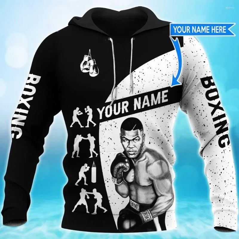 Sweats à capuche pour hommes mode Cosplay sport boxe combat Kickboxing pull survêtement 3DPrint hommes/femmes drôle automne veste décontractée X7