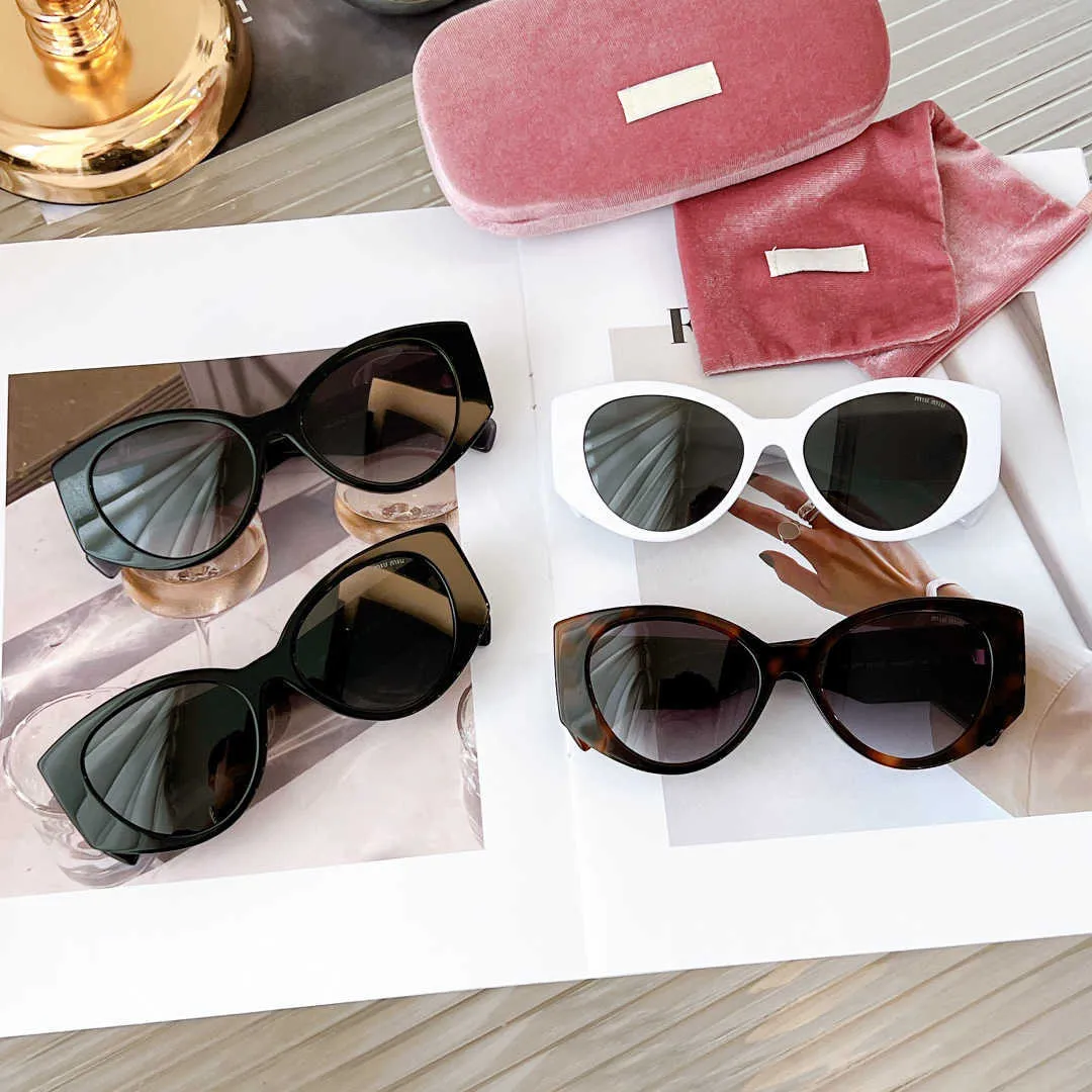 Miu Designer Sunglasses Full Frame Lunette De Soleil De Luxe Recommend Sunglasses Women Eyeglass Boutique UV400 Anti Blue light