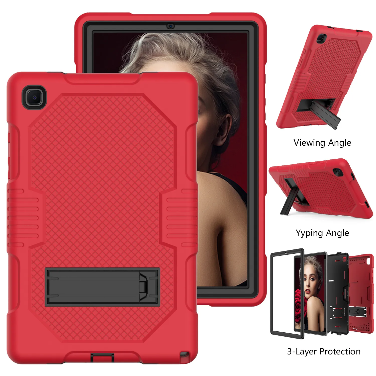 3 Layer Anti Falling Shockproof Metro Pcs Tablet Cases For Samsung Galaxy  Tab A8 10.5 X200 X205 A 10.,1 T510 T515 Kids Kickstand Protection From  Skywireless, $6.19