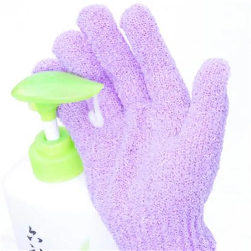 Bütün banyolu ovma eldivenleri banyo eldivenleri duş eksfoliye edici banyo eldiven scrubber kızak direnci gövdesi sünger eldivenleri345v