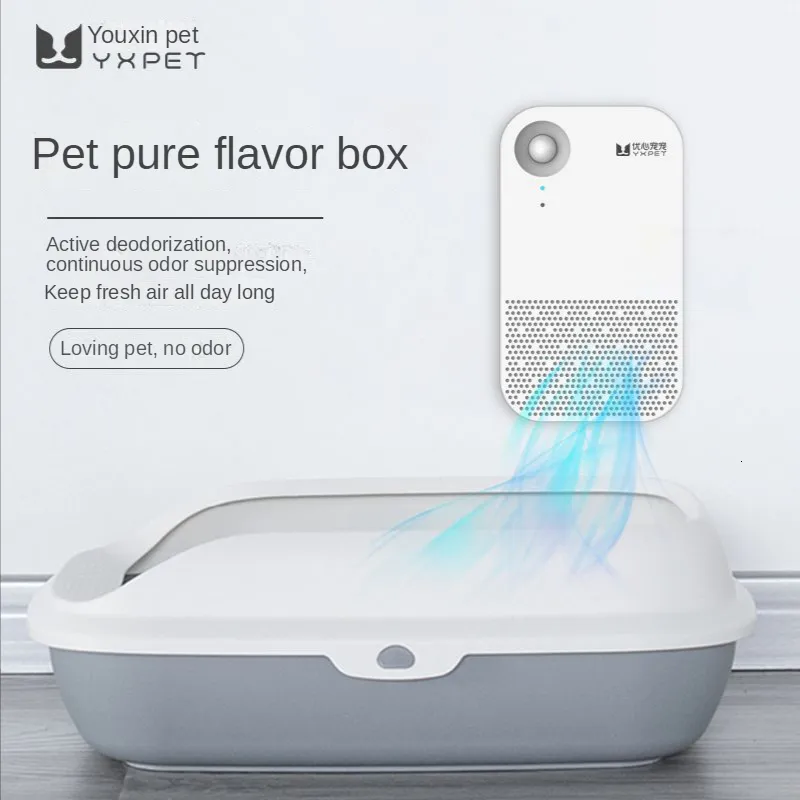 Other Cat Supplies Pet Odor Purifier Smart Deodorizer Cat Litter Basin Deodorizer Cat Dog Deodorizer Negative Ion Air Purifier Cat Box 230715