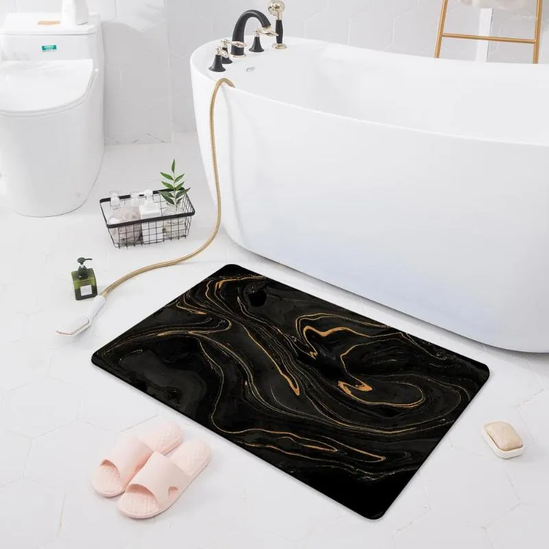 Tapis de bain nordique salle de bain anti-dérapant absorber l'eau tapis de sol maison toilette salle de douche tapis couloir cuisine paillasson décoration chambre tapis