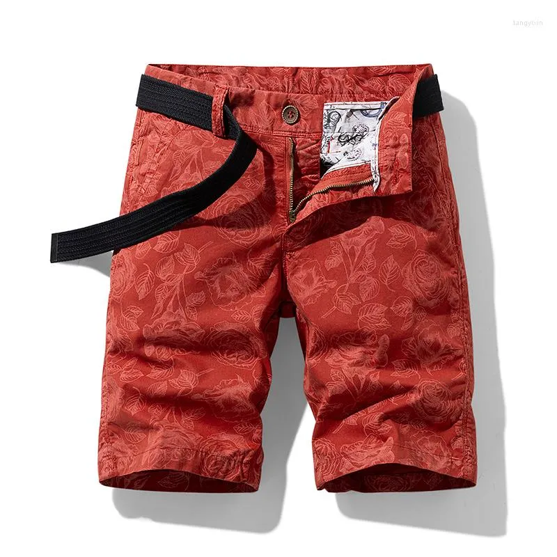 Pantaloncini da uomo 2023 Primavera Uomo Cotone Stampa Abbigliamento Estate Pantaloni casual Bermuda Jeans moda per pantaloni da spiaggia Corti