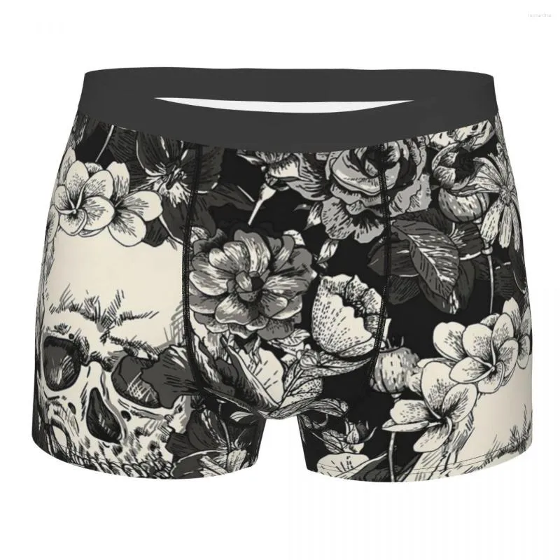 Onderbroek Mannen Schedel Ondergoed Nieuwigheid Boxer Slips Shorts Slipje Homme Soft S-XXL