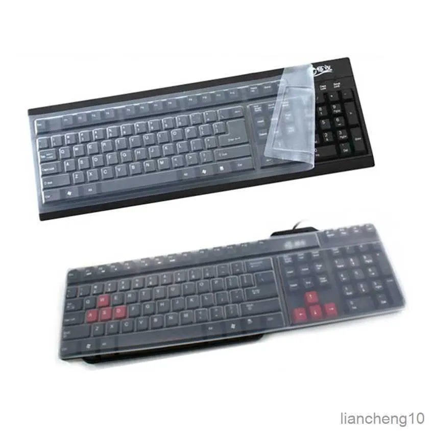 Clavier Couvre 1PC Clavier De Bureau Film Clé Position Film 15 pouces Ordinateur Portable Plat Universel Transparent Clavier Film De Protection Couverture R230717