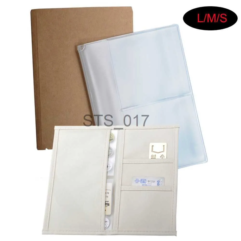 Bloc-notes Notes Oxford Kraft Plastique PVC Transparent Standard Travelers Notebook Recharges x0715