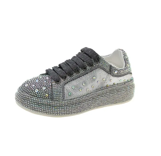 ジェムクリスタル　15P3オンス DHgate.com:Rhinestone Platform Sneakers: Sparkling Crystal