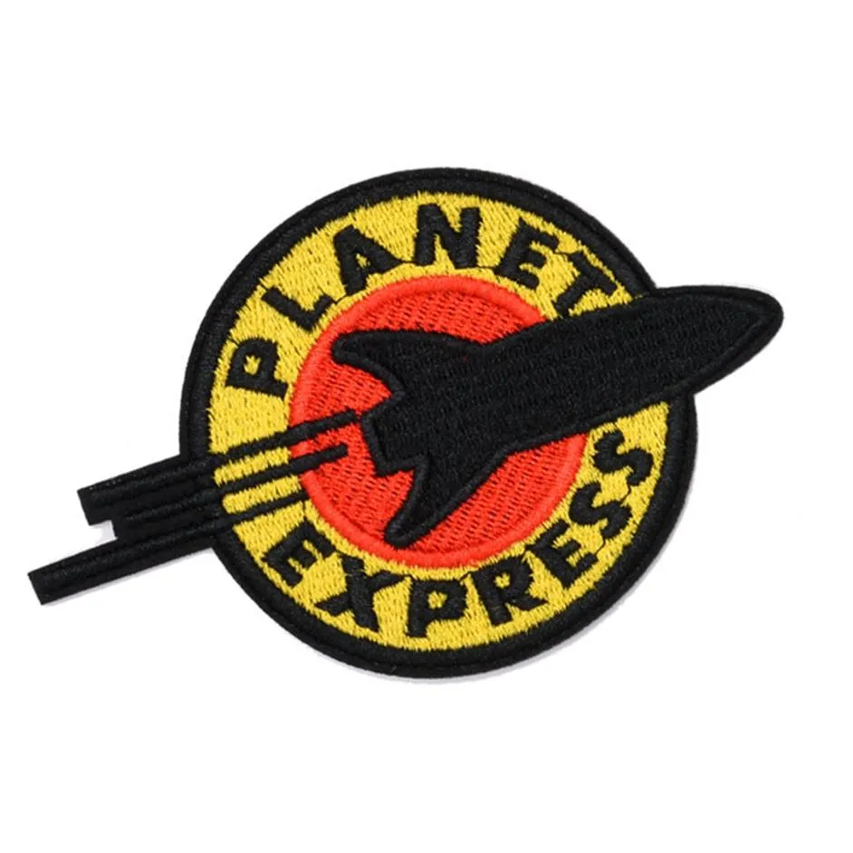 Planet Express Space Agency UFO Iron On Embroidered Clothes Patches  Stripes, Badges, Stickers, Garment Appliques From Oiioq, $26.14