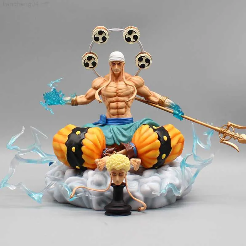 Anime Manga 23cm One Piece Figure Enel Anime Figure Sky Piea