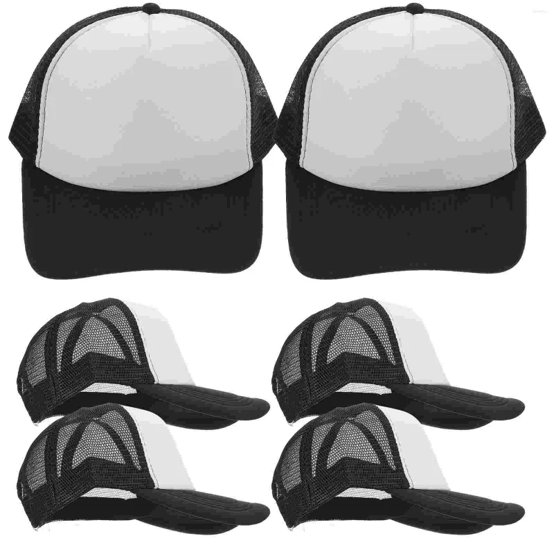 Bollmössor sublimerad baseball cap trucker hatt tomma hattar värme överföring sommar diy sublimering plast bulk hattar