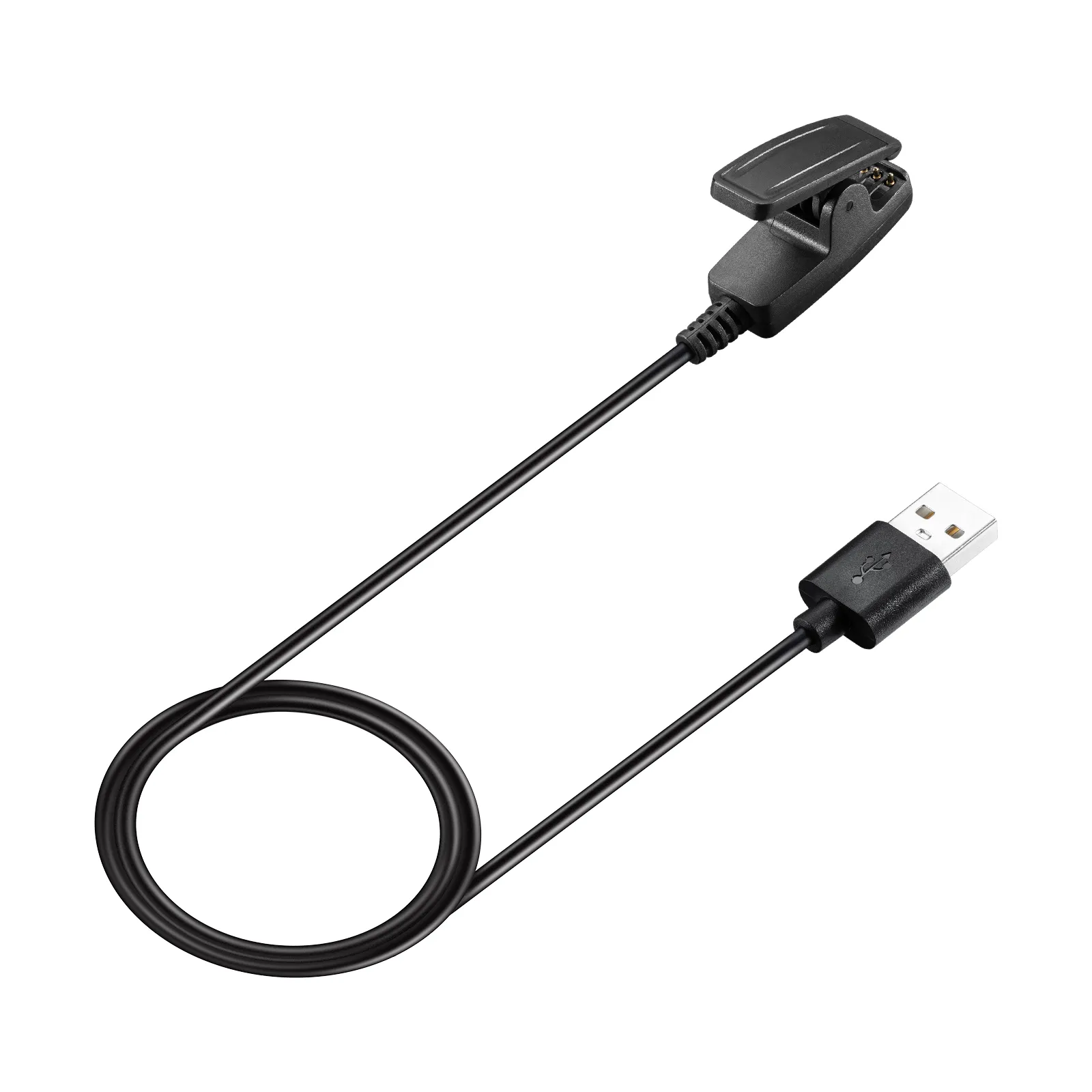 2st/Lot 1M USB -laddningskabel för Garmin Forerunner S20 235 630 230 735XT 235 Titta på Data Clip Cradle 5V -laddare