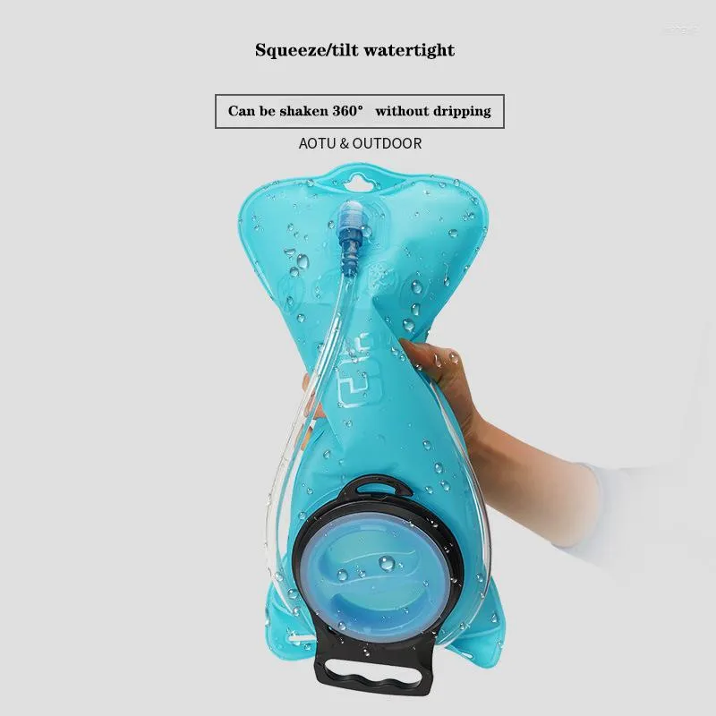 Vattenflaskor Sport 2L Ryggsäck Bag Bottle Bicycle Riding Portable TPU Material utomhus Drinking Camping