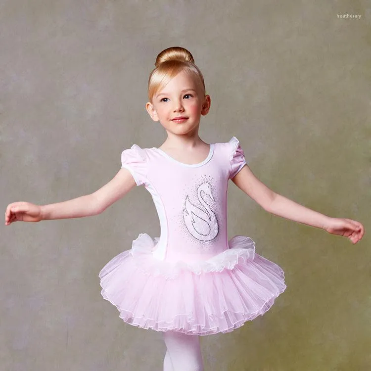 Vêtements de scène enfants Ballet justaucorps Tutu robe de danse robes de filles de mariage enfants enfant en bas âge gymnastique Costumes du lac des cygnes