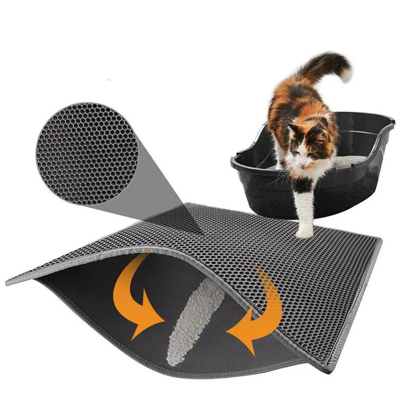 Other Cat Supplies Pet Litter Mat Toilet EVA Double Layer Waterproof Non slip House Washable Bowls blanket Cats Bed Clean Accessories 230717