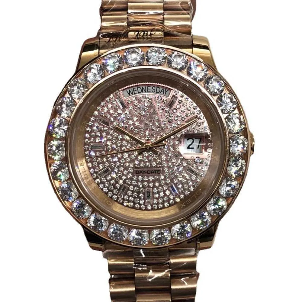 Luxe Ro-lxx herenhorloges te koop Mechanisch horloge Jiamei Dubbele kalender Volledige stenen log Enkel automatisch polshorloge rz01 met geschenkdoos