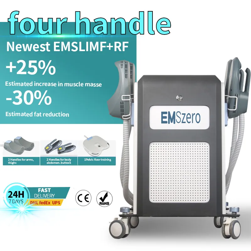 2023 Ems slimming neo rf 4 handles body shaping machine emslim sculpt muscles hi-emt fat burning Machine