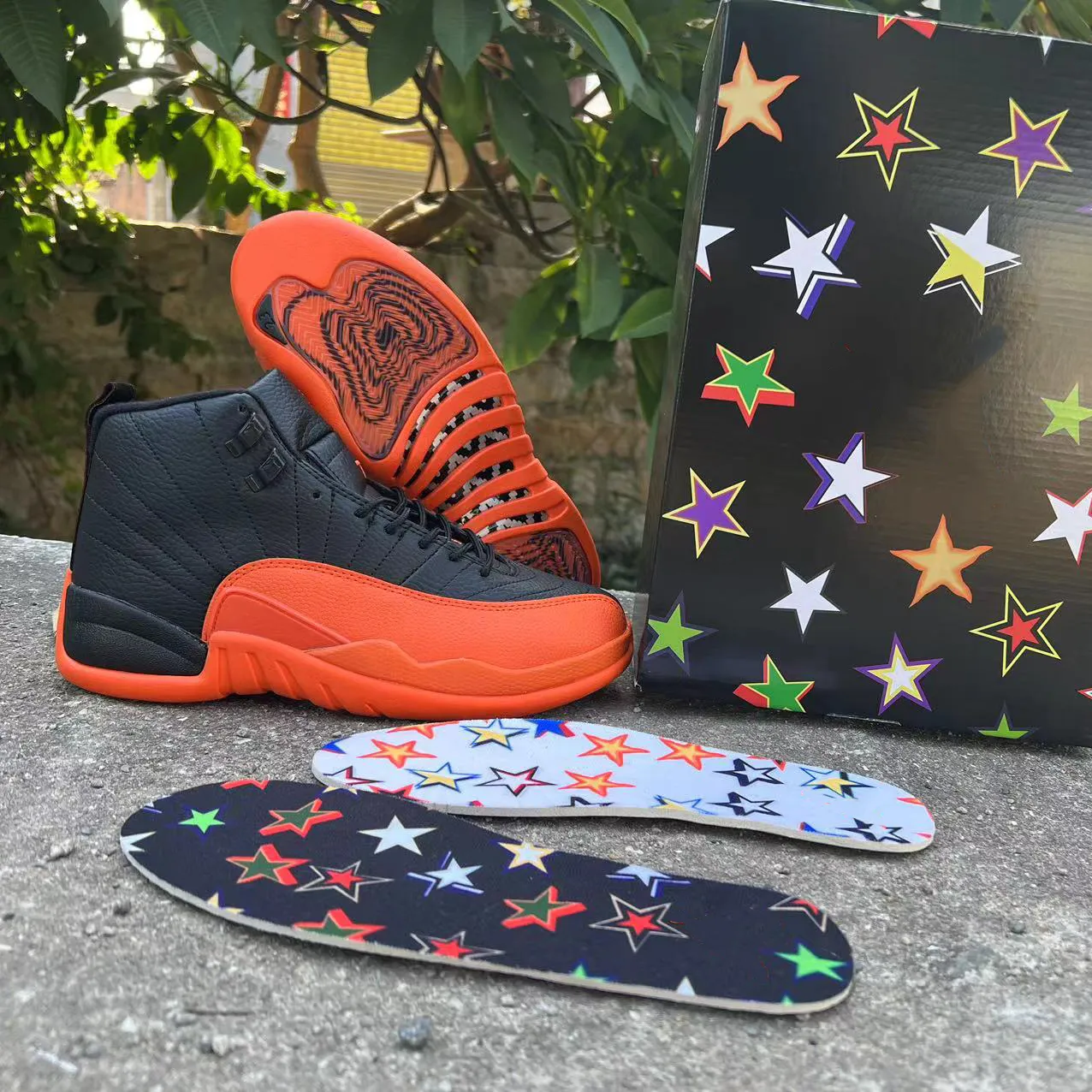 Jumpman 12 12S WMNS Brilliant Orange High OG Basketball Shoes Black Brilliant Orange White FD9101-081 Men Trainers Outdoor Sports Sneakers Designer 40-47