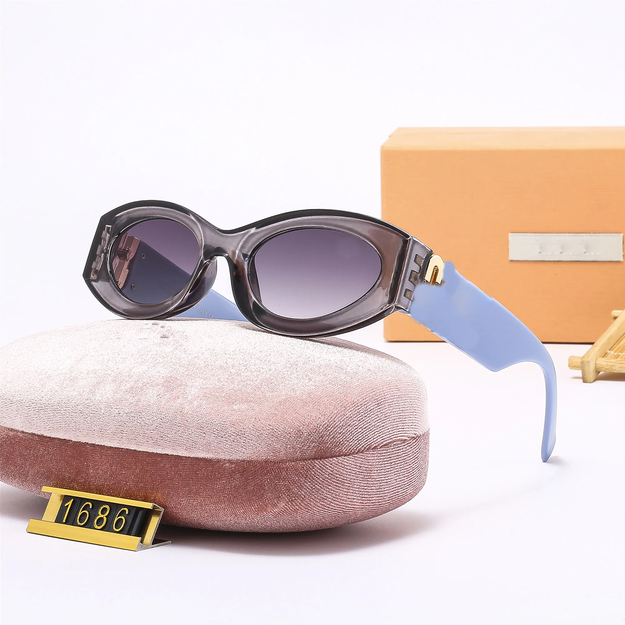 New Style Luxury Miu Sunglasses Glimpse Eyewear Sunglasses 