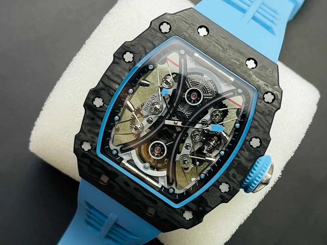 High End Tourbillon Watch RM5301 All Carbon Fiber Case with NTPT Technology