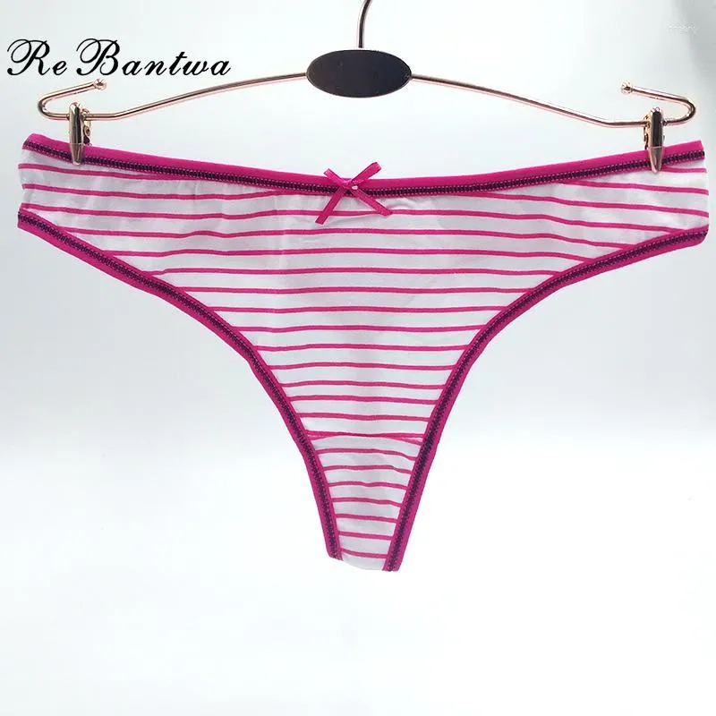 Womens Panties Femme G Strings Stretch Girl Cute G String Cotton Funny  Underwear For Women Ladies Stripes Thongs Padded Briefs From Omeny, $17