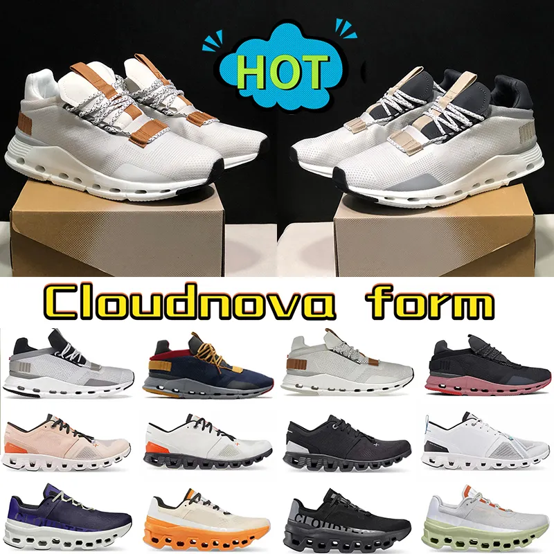 Top Cloud Zapatos casuales Mujeres Hombres Zapatillas de deporte Nubes X 5 Cloudnova Nova Forma Diseñador Cloudmonster Monster White Pearl Entrenamiento y Cruz Entrenadores deportivos para hombre