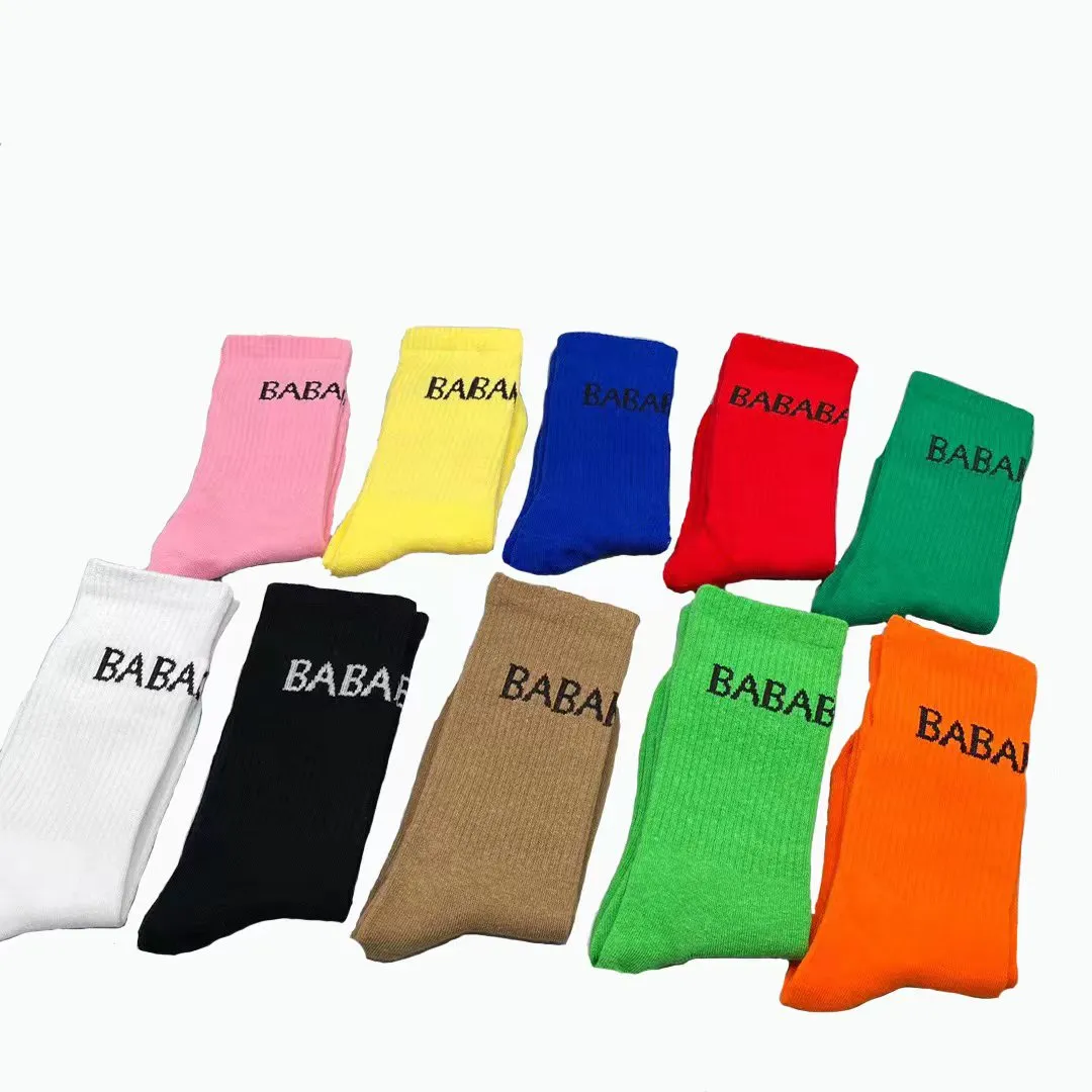 Mens socks tech fleece designer classic socks five pairs womens socks solid color Breathable black and white Football basketball Sports Sock Wholesale Uniform size