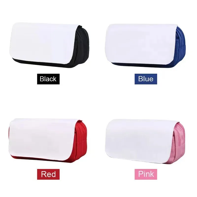 Sublimation Pencil Bags Fabric Stationery Cosmetic Storage Bag