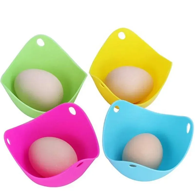 Silicone Egg Poacher Poaching Pods Egg Mold Bowl Rings Cooker Boiler Kitchen Cooking Tools Pancake Maker 