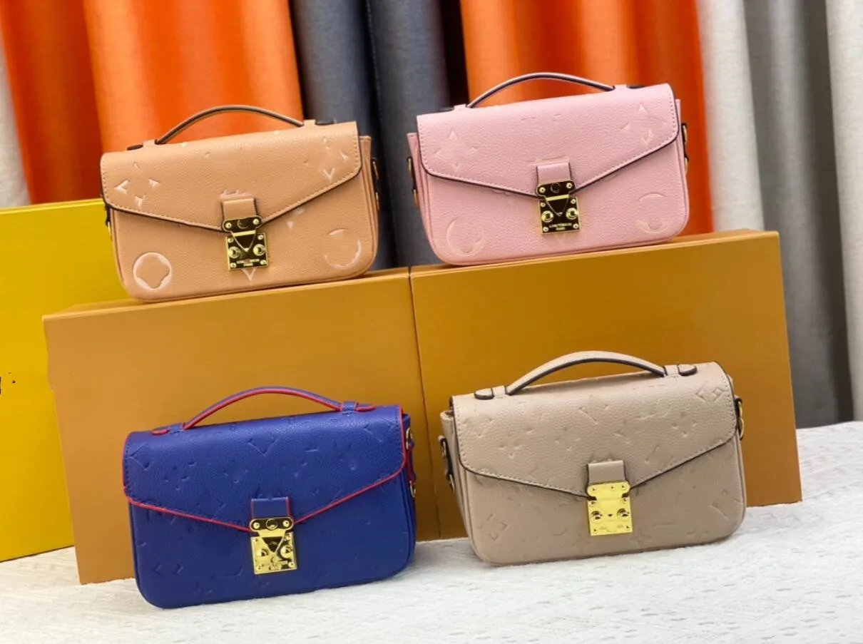 7A Pochettes Metis East West Message Bag Monograms Canvas Brown Women S-Lock Flap Counter Counter Pass Micro Micro Pres for Woman 4 Colors Mini 21cm