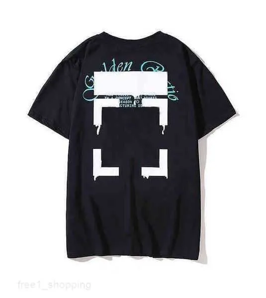 Offs Men's T-shirts White Tees Arrow Summer Finger Loose Casual Short Sleeve T-shirt for Men and Women Printed Letter x on the Back Print Oversize Xr 7 XFVU