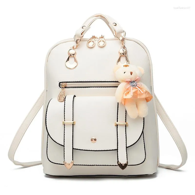 Fashion Women Backpack High Quality Youth Leather Backpacks for Teenage Girls Female Shoulder Bag