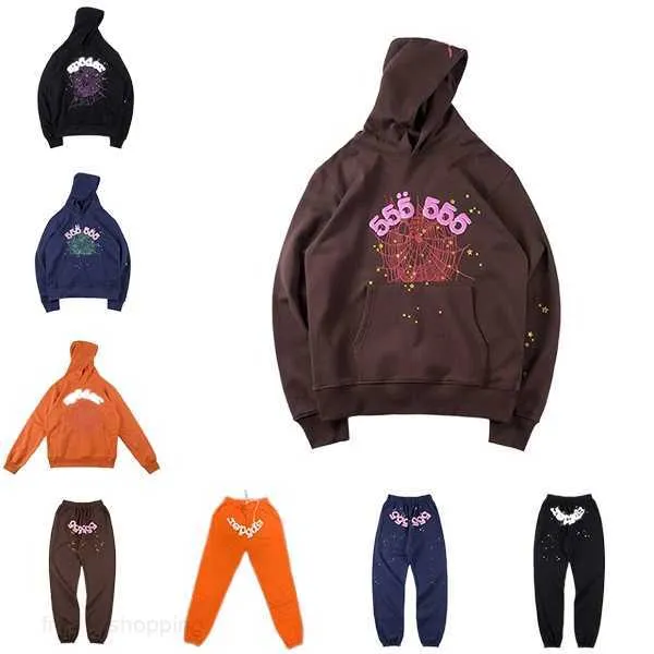 SP5DER 555555 HOODIES パーカー spider hoodie pink purple Young Thug sp5der tracksuit 555555