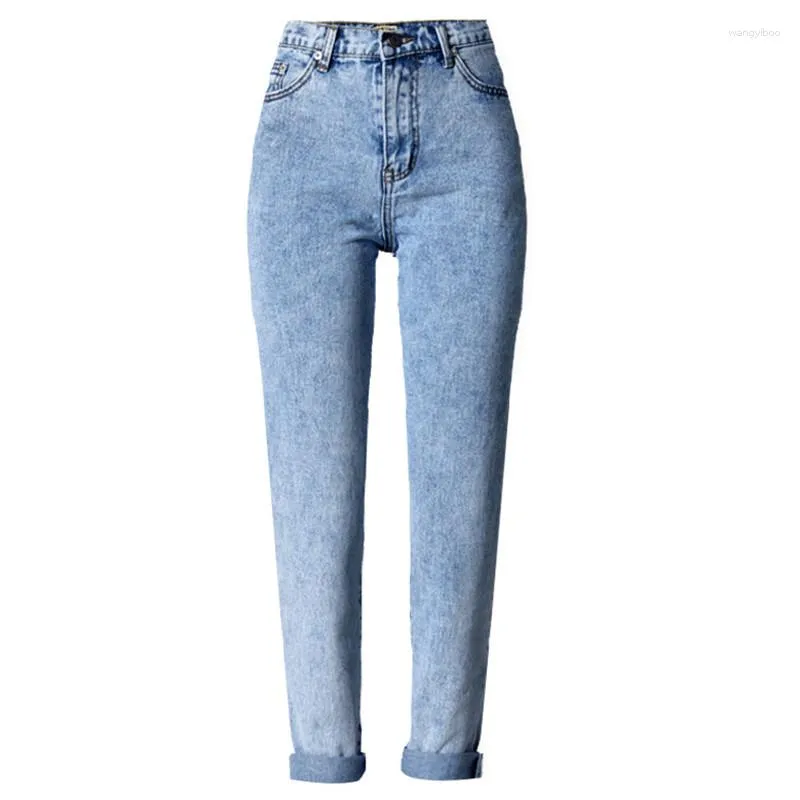 Jeans Femme Taille Haute Femme Denim Pantalon 2023 Snow Wash Femme Calca Feminina Cintura Alta