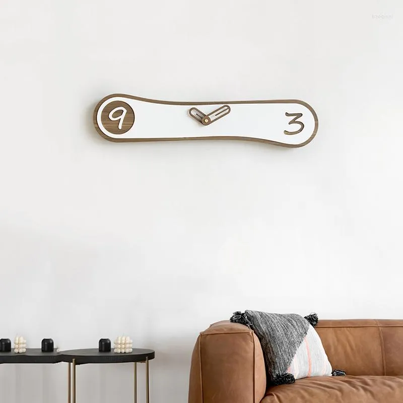 Väggklockor mdf gratis fartygsklocka modern design nordisk 3d mekanism rum decortion artiklar reloj de pared dekoration