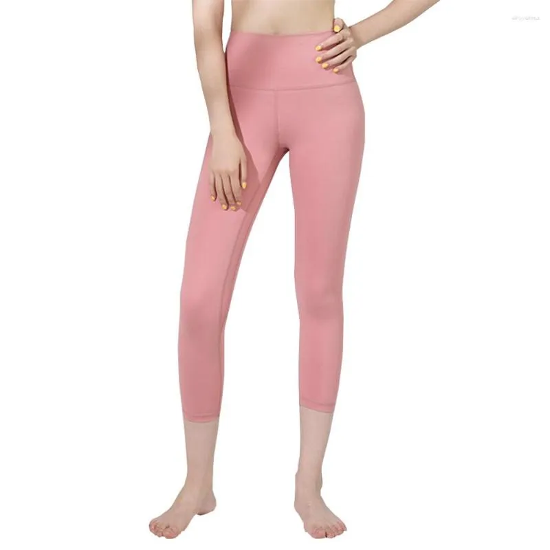 Pantalon actif été mince Leggings serrés pour femme Fitness course atheltic Sports taille haute extensible Yoga Capris pantalon pantalon