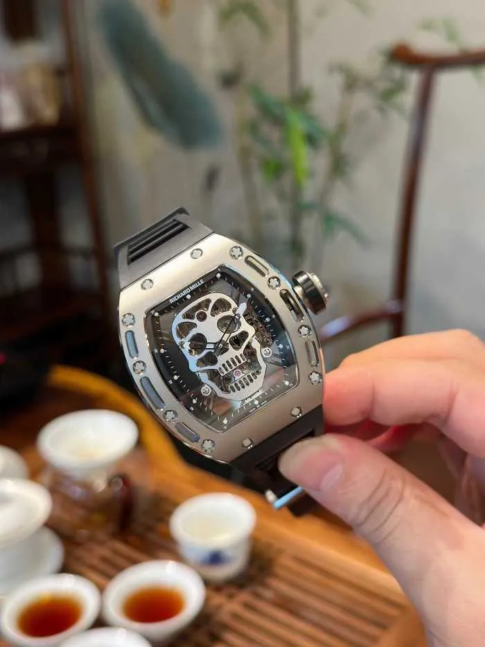 watches high quality RM052 Real Tourbillon watch fantasic superb men wrist watches XO97 highend quality mechanical uhr NTPT all carbon fiber case montre rd luxe relo