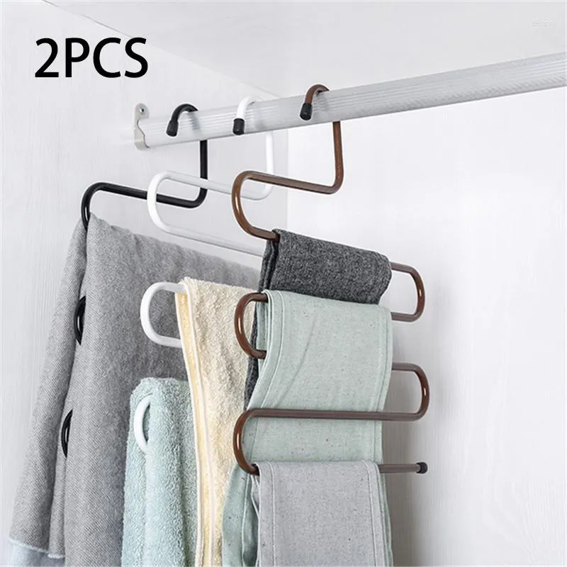 Hangers 3D Ruimtebesparende Hanger Kleding Multi-Layer Antislip S-Type Broek Clip Multifunctionele Kledingkast