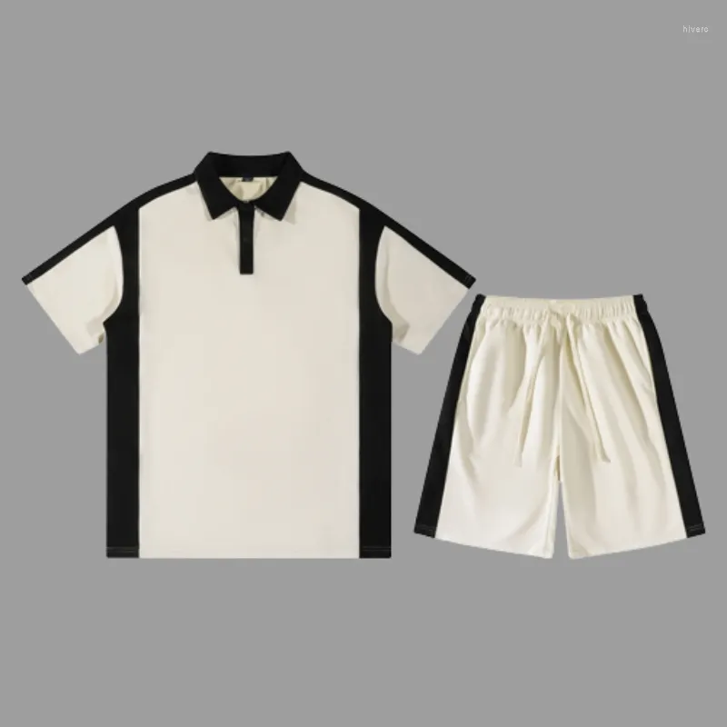 Męskie dresy męskie Wysokiej jakości koszule T Zestaw czarno -białe męskie kobiety z krótkim rękawem Kobiety Letnie strój Suit 4xl