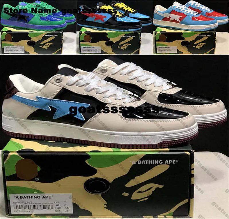 Kadınlar Erkek Bir Banyo Maymun Bapestaes Düşük ABD 13 Boyut 13 Sneakers Ayakkabı Çalışan Eğitmenler Tasarımcı Platform Eur 47 Zapatos Sıradan US13 Mor Paten Koşucuları Chaussure Black