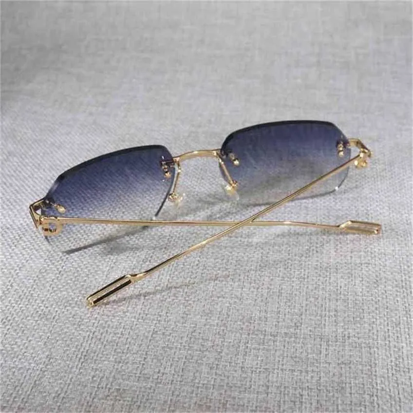 48% OFF Vintage Computer Men Women Clear Glasses Rimless Eyeglasses For Reading Gafas for Male Frame New Lenses ShapKajia New
