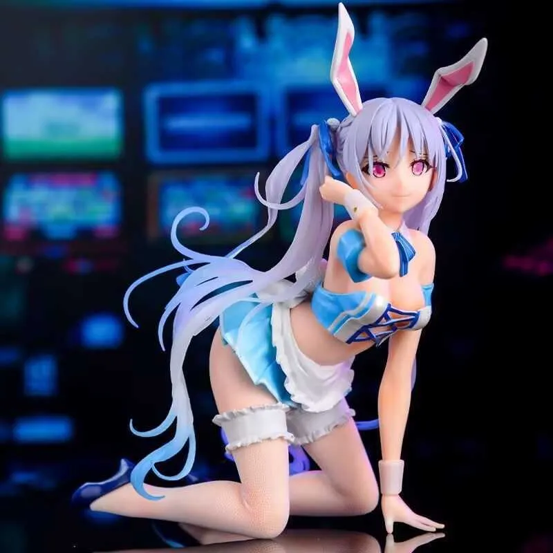 Chris Aqua 24cm Bunny Girl Anime Figure 1/4 Scale Swimwear Model