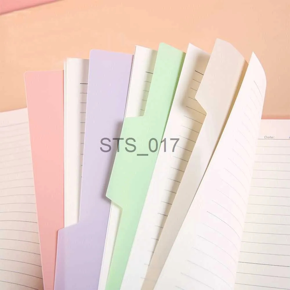 Bloc-notes Notes pour dossiers de cahier Protège-feuilles Classeur en plastique Intercalaires Intercalaires de page Classeur 4 onglets Onglets d'index multicolores x0715