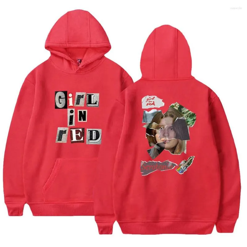 Men's Hoodies Girl In Red Singer Merch Daily Winter 2023 Casual Streetwear Printed Pullovers Sweatshirt