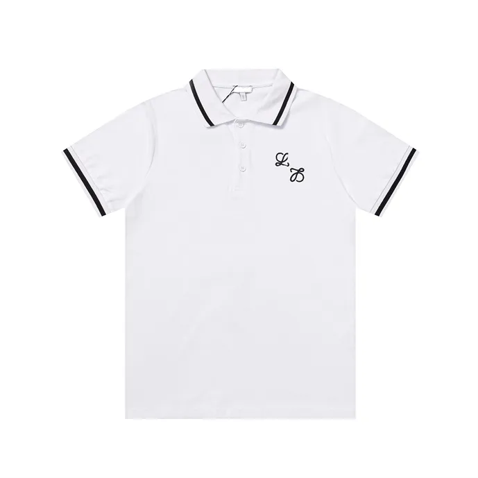 1 Yeni Moda Londra İngiltere Polos Gömlek Erkek Tasarımcıları Polo Gömlek Yüksek Sokak Nakış Baskı Tişörtleri Erkekler Yaz Pamuklu Günlük Tişörtler #1233