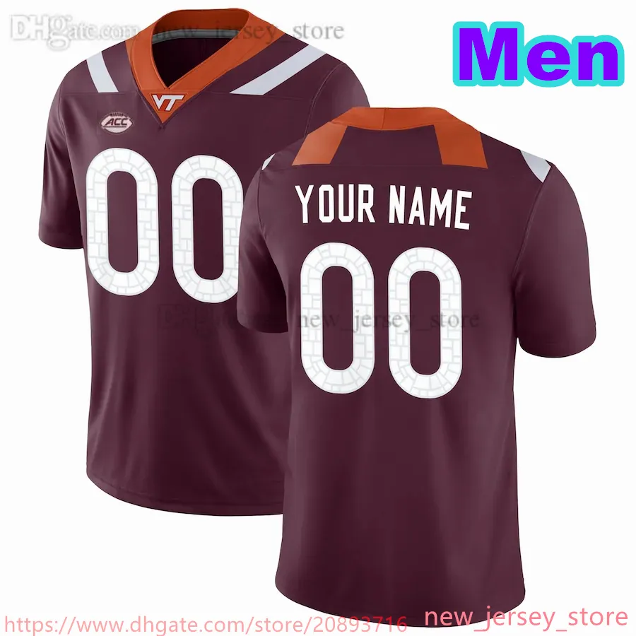 Virginia tech football jersey cheap mens